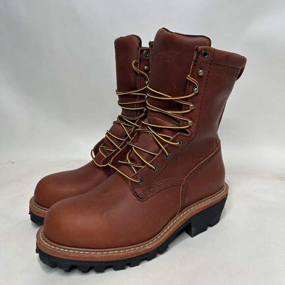 Red Wing 217 Waterproof Logger Boots Soft Toe 2024 - Picture 3 of 8